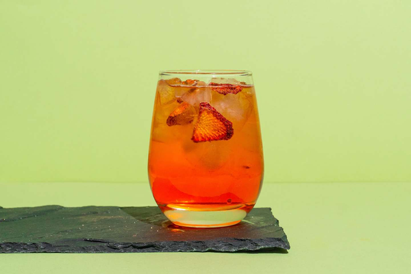 Strawberry Infused Aperol | Sparkling Wine聽| Soda water